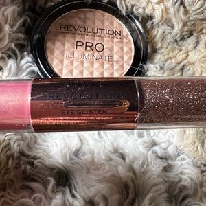 Revolution Pro Illuminate Highlighter and Eye Glisten - Pink and Brown